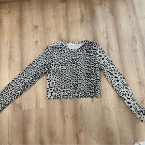 Shop Stevie Black and Cream Patterned Top Size Large